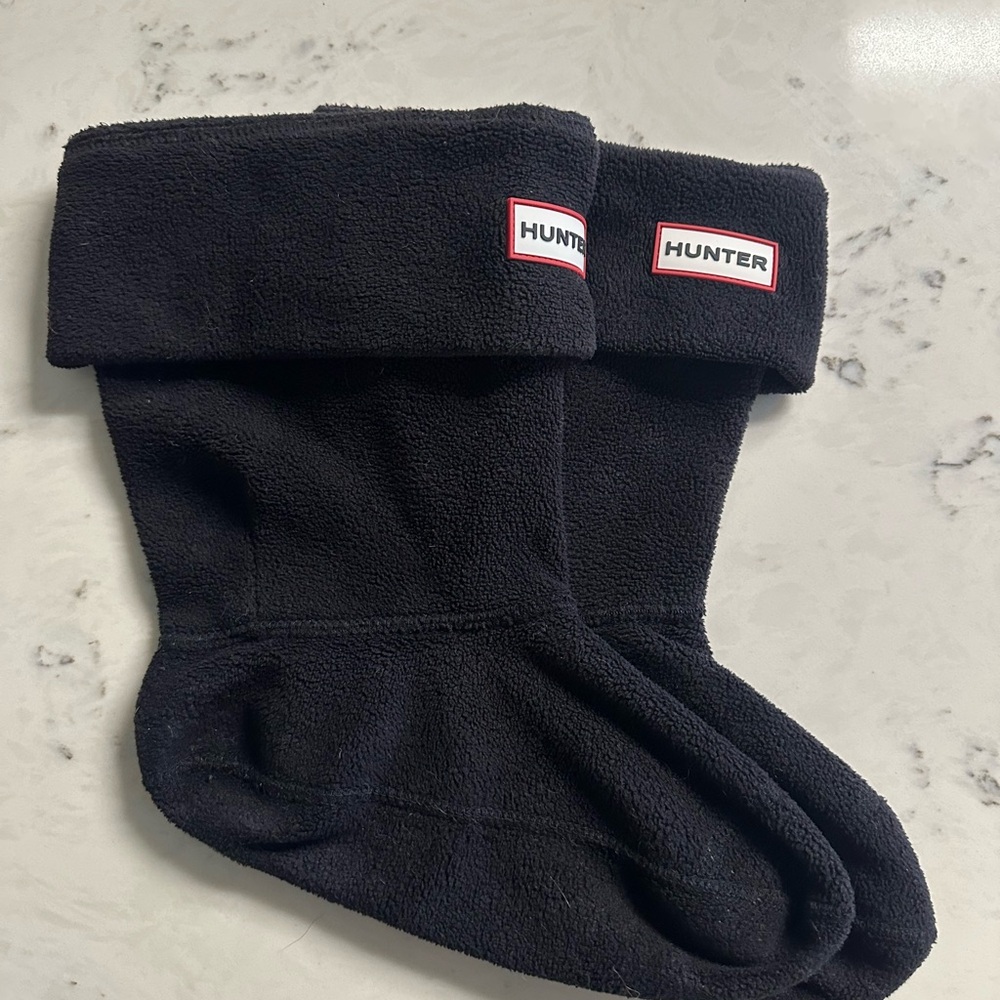 Hunter Black Fleece Socks